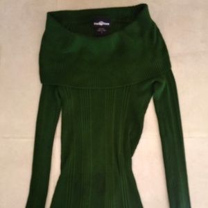 It's Our Time Formal Green Cowl Neck Sweater